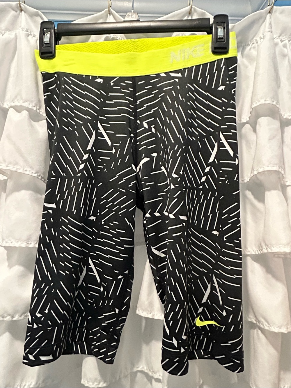 Nike Shorts with Neon Yellow Waistband